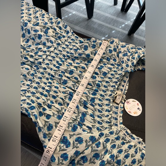 NWT Eddy Rosie Midi Nightgown Floral Puff Sleeve Midi Dress S - Picture 11 of 14